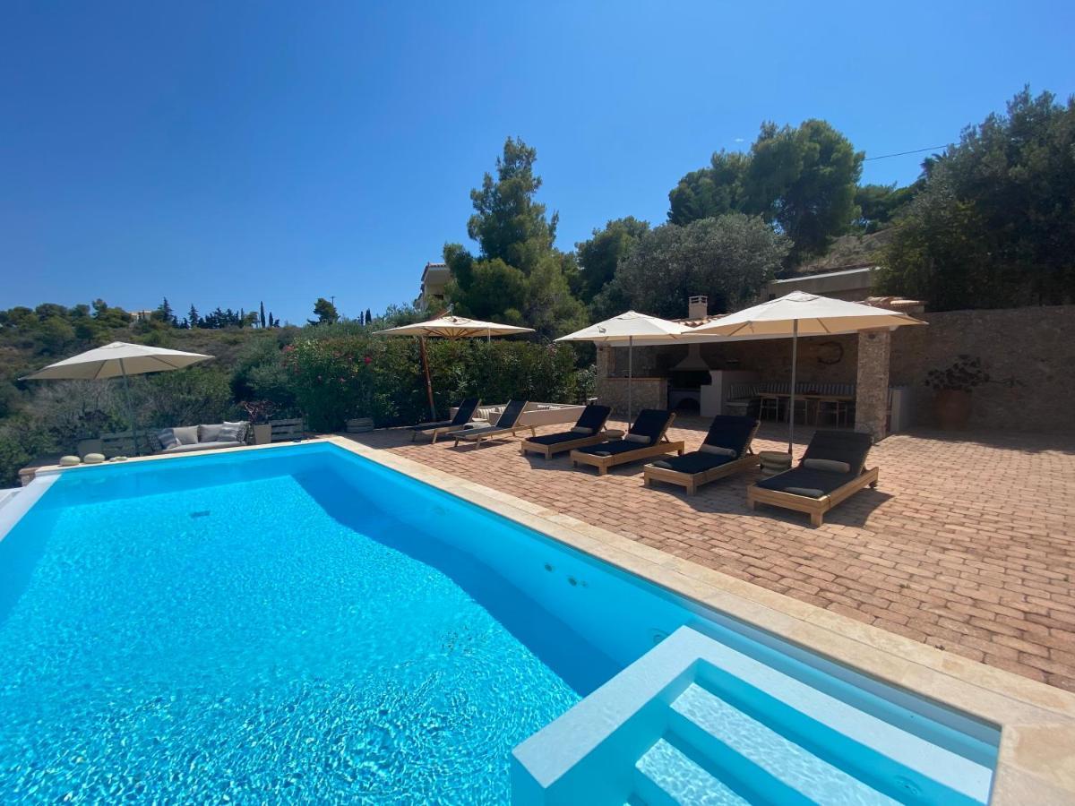 Big Blue Villa Porto Heli Bagian luar foto