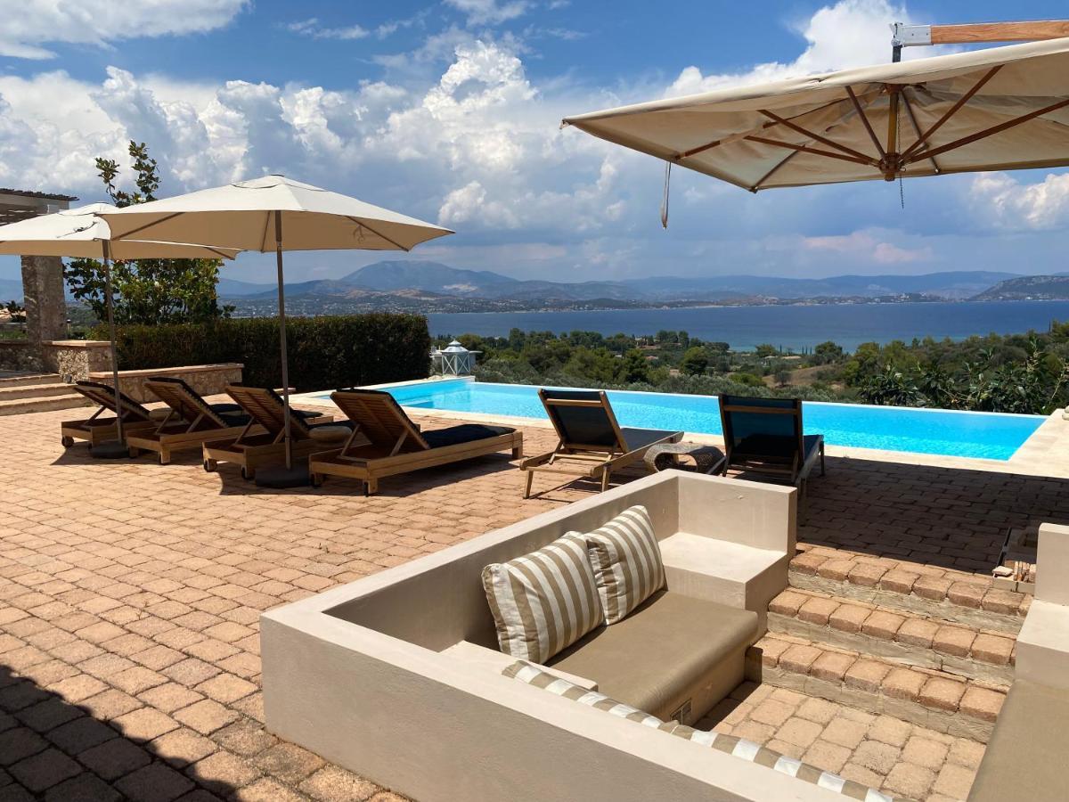 Big Blue Villa Porto Heli Bagian luar foto